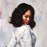 著名青年油畫家朱藝林 布面油畫 《青春少女》（詢價）