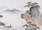【已售】庾超然山水10米長卷《溪山高隱圖》（詢價） 黃鶴樓書畫院院長