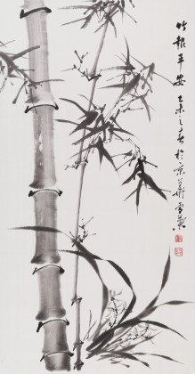 安徽美協(xié)何華賢 三尺《竹報(bào)平安》