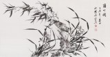 安徽美協何華賢 三尺《蘭竹圖》