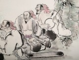 【已售】李立辰四尺《酒中八仙圖》（詢價）