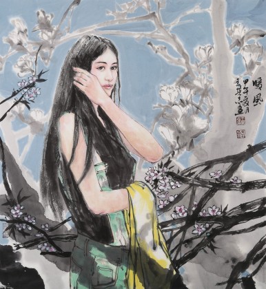王其志 四尺斗方《暖風(fēng)》 中美協(xié)會(huì)員 江蘇贛榆美協(xié)副主席