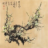 安徽美協何華賢 四尺斗方 梅花圖《君子風》