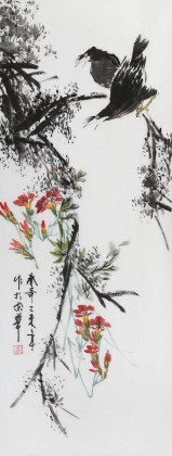 北京美協張春奇三尺《春趣》（詢價）