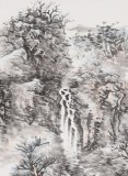 曹寶峪四尺斗方《山居圖》