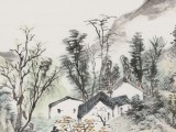 曹寶峪三尺《幽林山居》