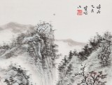曹寶峪四尺斗方《幽居圖》