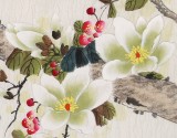 北京美協凌雪四尺《玉蘭鸚鵡》