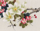 北京美協凌雪四尺《玉蘭鸚鵡》