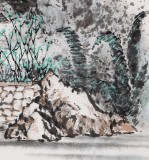 張春奇 四尺斗方《陽朔風情》徐悲鴻紀念館藝術中心理事（詢價）