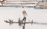 張春奇 四尺斗方《陽朔風情》徐悲鴻紀念館藝術中心理事（詢價）