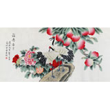 【已售】北京美協(xié)凌雪四尺《福壽康寧》