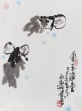 國家一級美術師王永剛 小尺寸指畫《金玉滿堂》(詢價)