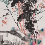 已故山野派繪畫大家鄒友蒸《秋色宜人》 1985年作