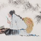 北京美協張春奇 四尺《時珍問藥尋百草》（詢價）