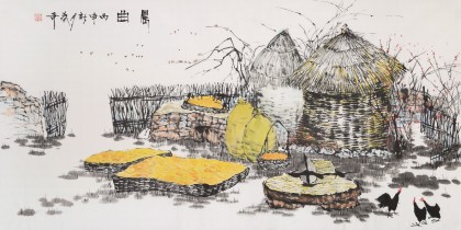 張春奇 四尺《晨曲》徐悲鴻紀(jì)念館藝術(shù)中心理事（詢價(jià)）