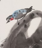 劉紀(jì) 四尺三開《花蔭低語》 中國畫大家 真跡收藏（詢價）