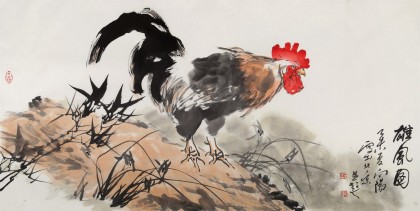 王向陽(yáng) 四尺《雄風(fēng)圖》中國(guó)美術(shù)家協(xié)會(huì)會(huì)員（詢價(jià)）