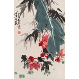 已故山野派繪畫大家鄒友蒸《活潑可愛》 1992年作