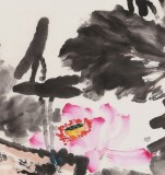 曲逸之 四尺《晨妝》 河南省著名花鳥畫家