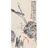 曲逸之 三尺《清荷圖》 河南省著名花鳥(niǎo)畫(huà)家