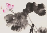 曲逸之 四尺《晨妝》 河南省著名花鳥畫家