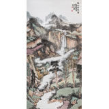 胡書文 四尺精品《溪山雨霄圖》中國(guó)書畫院創(chuàng)作院副院長(zhǎng)（詢價(jià)）