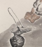 【已售】郭廷 四尺斗方《一人獨占一江秋》 當代獨具特色的水墨人物名家（詢價）