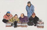 張春奇 四尺斗方《武把勢》徐悲鴻紀念館藝術中心理事（詢價）