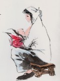 張春奇 四尺《涓涓汁乳情》徐悲鴻紀(jì)念館藝術(shù)中心理事（詢價(jià)）