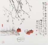 中國美協會員趙英旭 三尺斗方《寒梅》