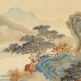 何實 四尺《隔斷紅塵三十里》吉林著名山水畫家