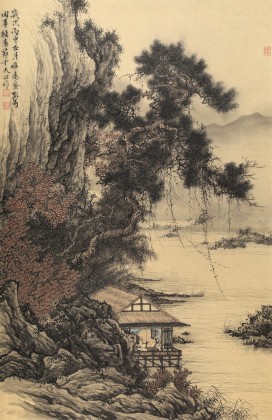 【已售】貴州七星關美協主席吳顯剛 大三尺《論道圖》