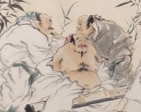 南海禪寺 妙林居士 四尺《竹林七賢》