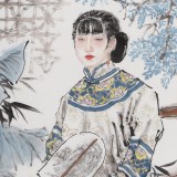 魏志平 四尺《滿院槐花香》 河北省美協會員