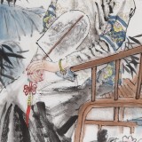 魏志平 四尺《滿院槐花香》 河北省美協會員