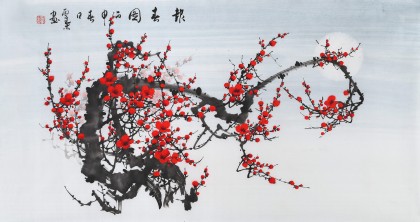 安徽美協何華賢 三尺《報春圖》