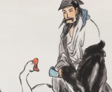 國家一級美術師王永剛 三尺《羲之愛鵝圖》(詢價)