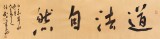 安徽省書協副主席 任智 四尺對開《道法自然》