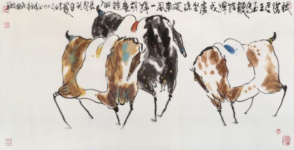 國家一級美術師王永剛 四尺《大唐風韻》(詢價)