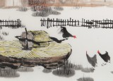 【已售】張春奇 四尺《農家樂》徐悲鴻紀念館藝術中心理事（詢價）