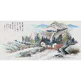 張春奇 四尺《青山隱隱水迢迢》徐悲鴻紀念館藝術中心理事（詢價）