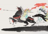 張春奇 四尺《滿江紅》徐悲鴻紀(jì)念館藝術(shù)中心理事（詢價）