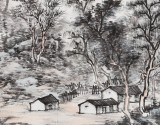 曹寶峪四尺斗方《山中有佳境》