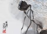國家一級美術師王永剛 四尺斗方《池趣》（詢價）