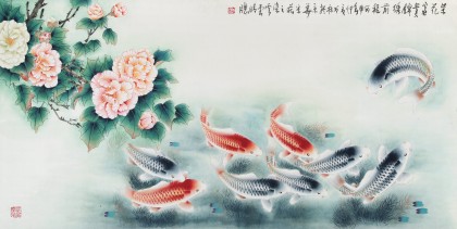 南海禪寺 妙林居士 四尺《錦繡前程》