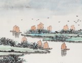 張春奇 四尺《春風又綠江南岸》徐悲鴻紀念館藝術中心理事（詢價）