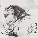 【已售】王向陽 四尺斗方《得悟圖》當代著名畫家