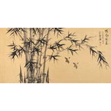 安徽美協何華賢 四尺竹子畫《清風徐來》