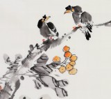 王寶欽 四尺斗方花鳥畫《秋碩圖》當(dāng)代花鳥牡丹畫名家（詢價(jià)）